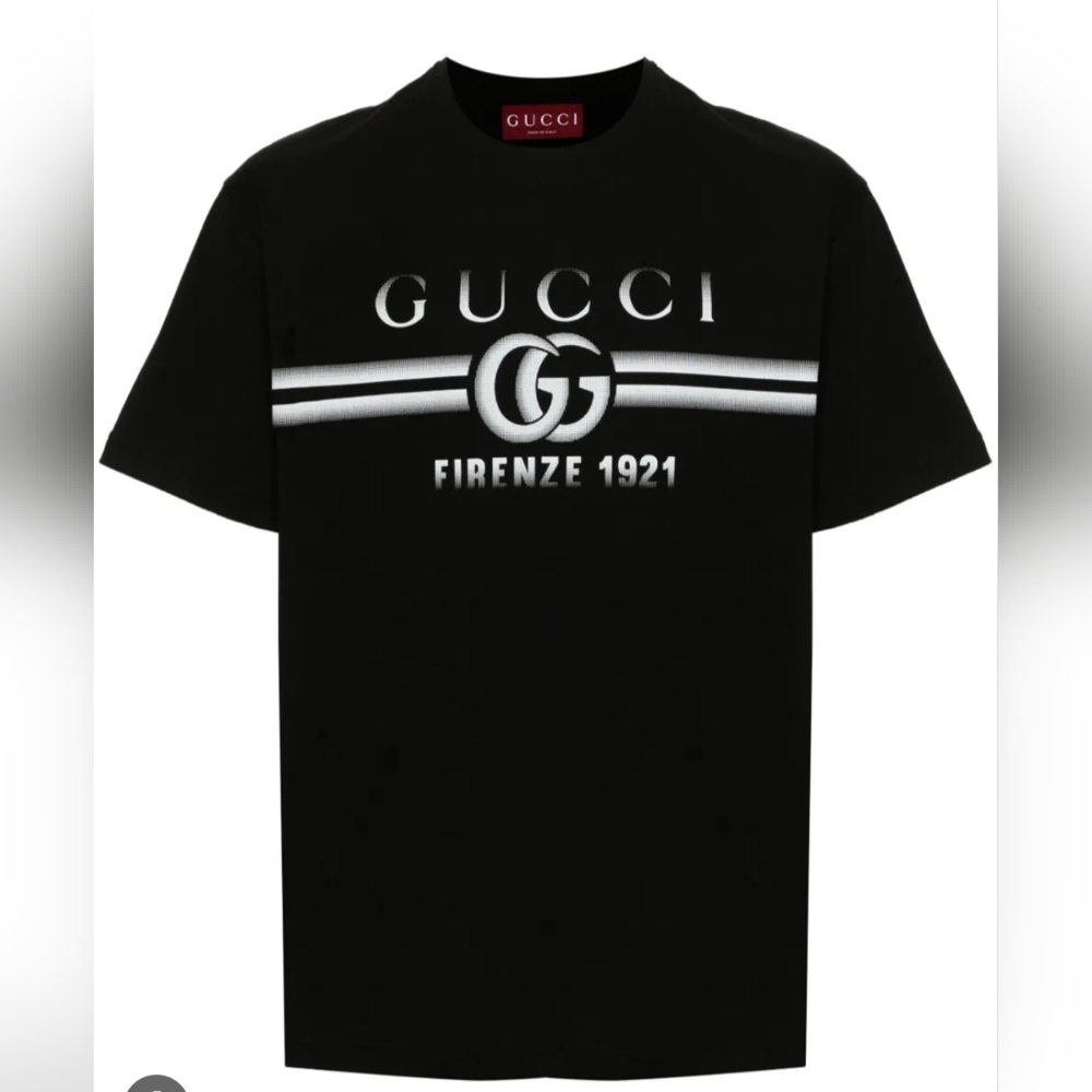 Gucci Firenze 1921 Black Logo Tee